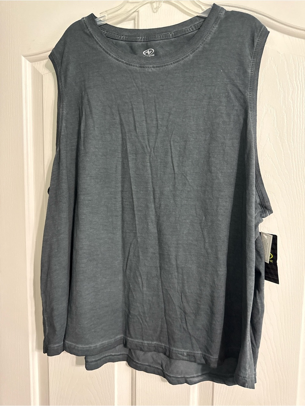 Athletic Works Washed Charcoal Muscle Tank